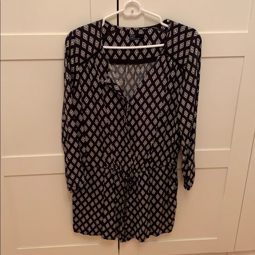 Gap printed romper, size small